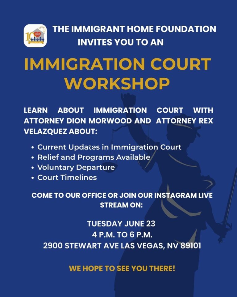 Immigration Court Workshop Flyer, June 2026 — Rafael Rivera Community Center