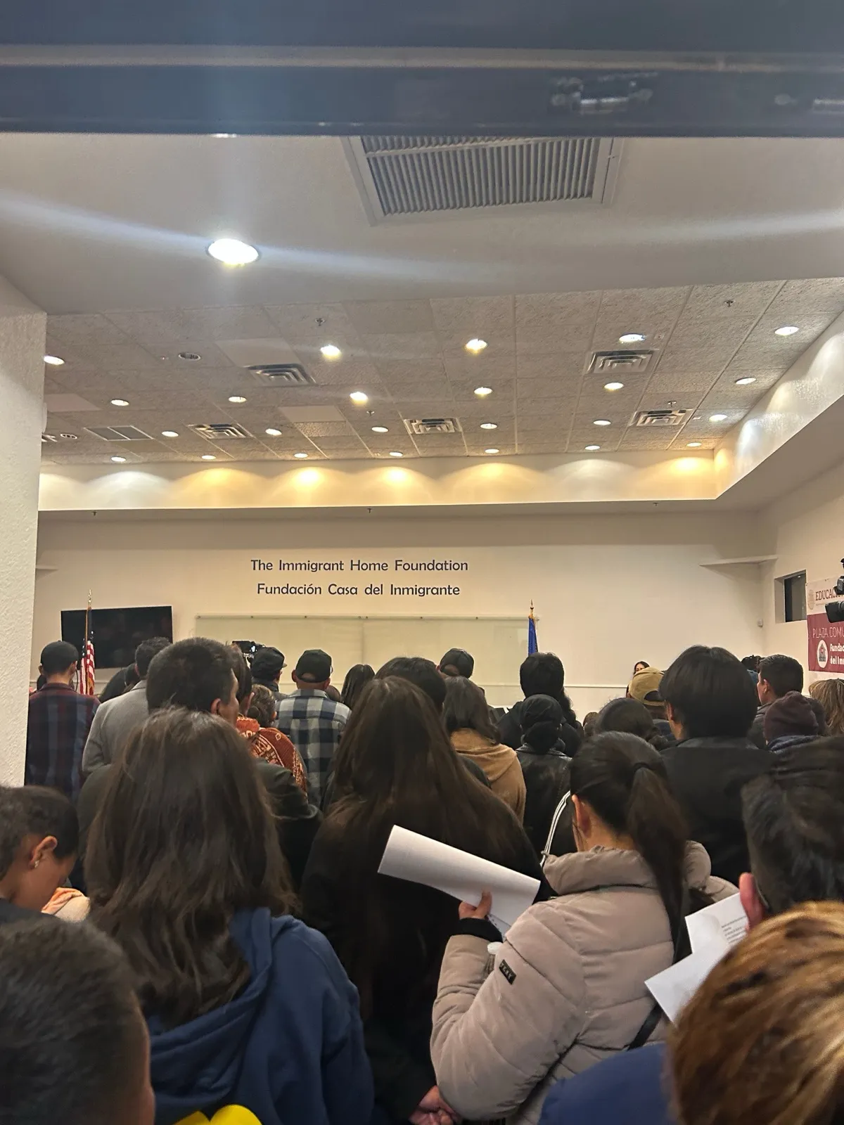 A full room at an Immigrant Home Foundation community orientation